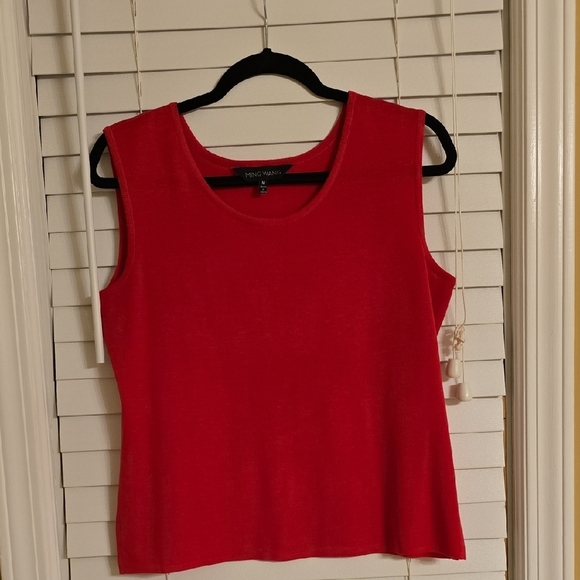 Ming Wang Pink and Black Geometric Cardigan Sweater And Top - Picture 5 of 14